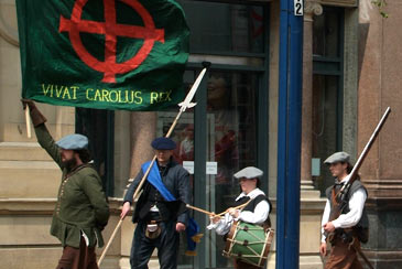 Stuart Period soldiers with flag